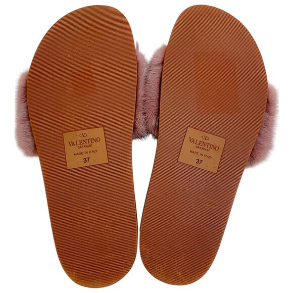 Valentino Mauve Mink Rockstud Slides - Picture 6 of 6